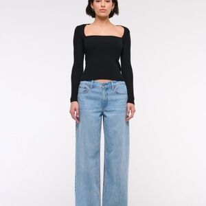 Abercrombie & Fitch Low Rose Ultra Loose Jean